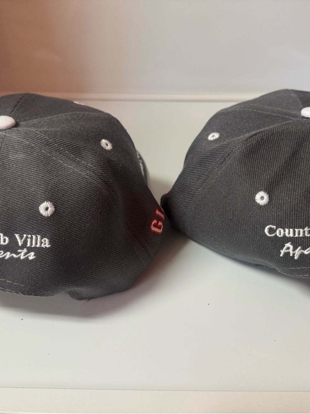 Two San Jose Giants Italian Night baseball caps Country Club Villa Apartments - Picture 3 of 4